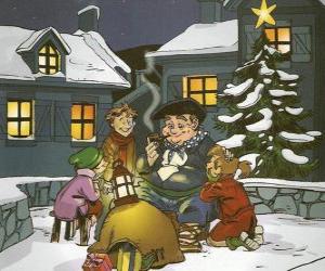 Puzzle Olentzero είναι ένας χαρακτήρας που φέρνει δώρα για την ημέρα των Χριστουγέννων στη Χώρα των Βάσκων και της Ναβάρας